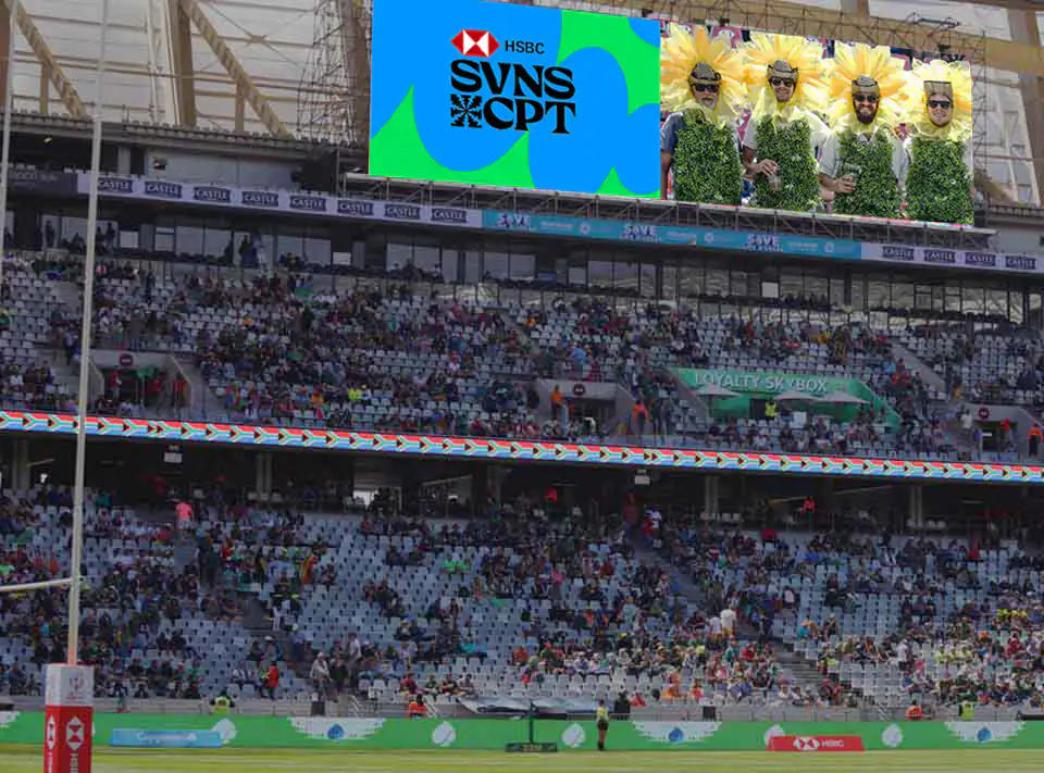 Big Screen Installation at Cape Town Sevens by Megaview