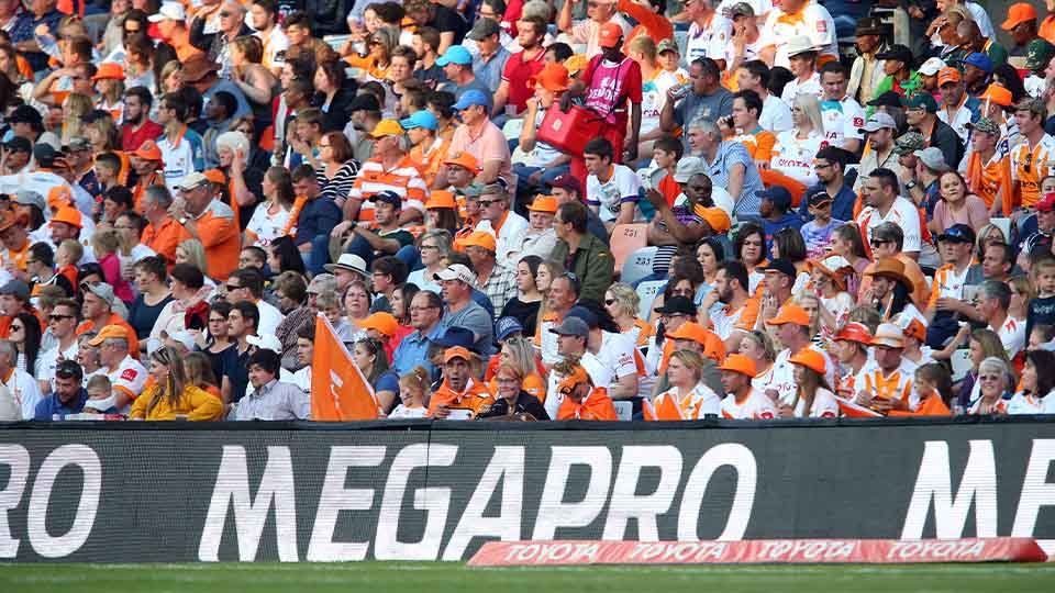 LED Advertising on Pitchside Screens at Bloemfontein Stadium